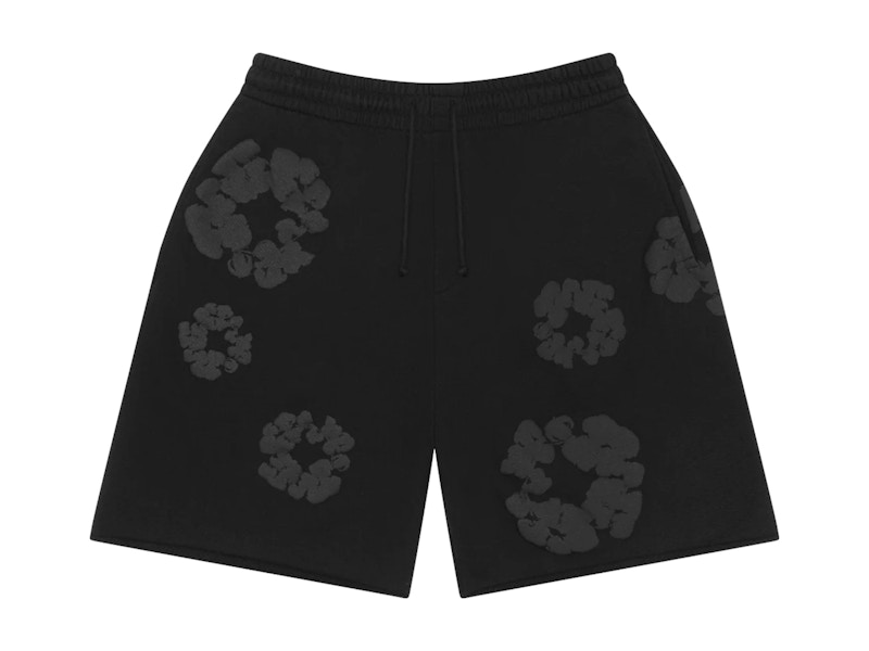 国内発送■DENIM TEARS■MONO COTTON WREATH SWEAT SHORTS Denim Tears: Men's Mono Cotton Wreath Sweat Shorts (Washed