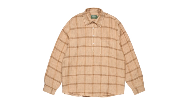 Denim Tears Overcheck Pullover Tan