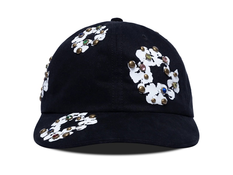 Denim Tears Rhinestone Cotton Wreath Cap Black - US