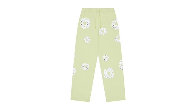 Denim Tears Rhinestone Cotton Wreath Sweatpants Mint