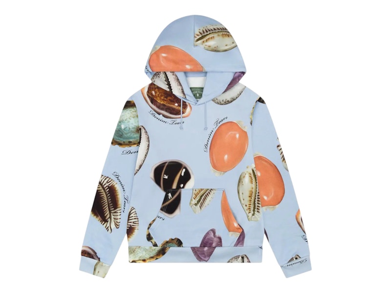 Denim Tears Shell Hoodie Blue
