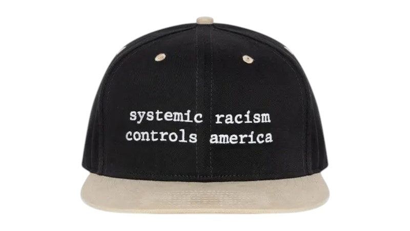 Denim Tears Systemic Racism Controls America Hat Black
