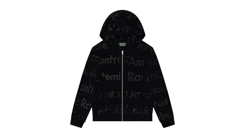 Denim Tears Systemic Racism Controls America SRCA Zip Hoodie Black