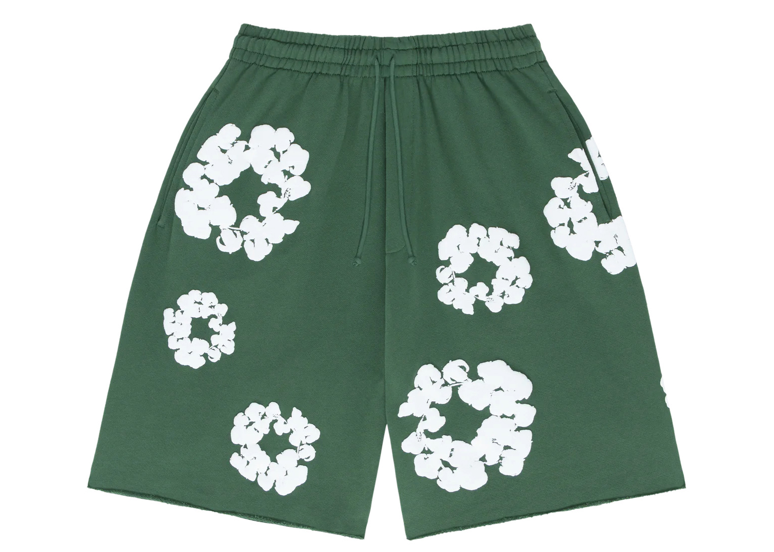 Denim Tears The Cotton Wreath Shorts Green Men's - FW23 - US