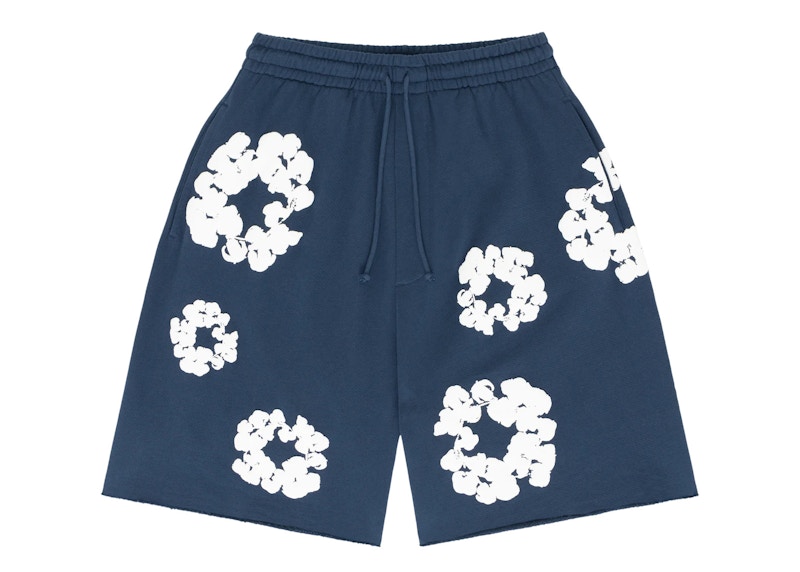 Denim Tears The Cotton Wreath Shorts Navy メンズ - FW23 - JP