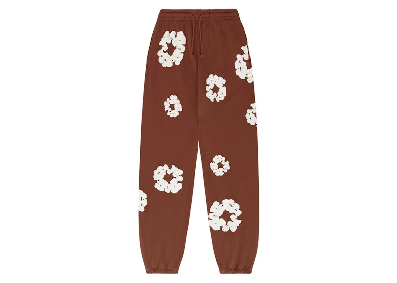 Denim Tears The Cotton Wreath Sweatpants Brown Men's - FW23 - GB