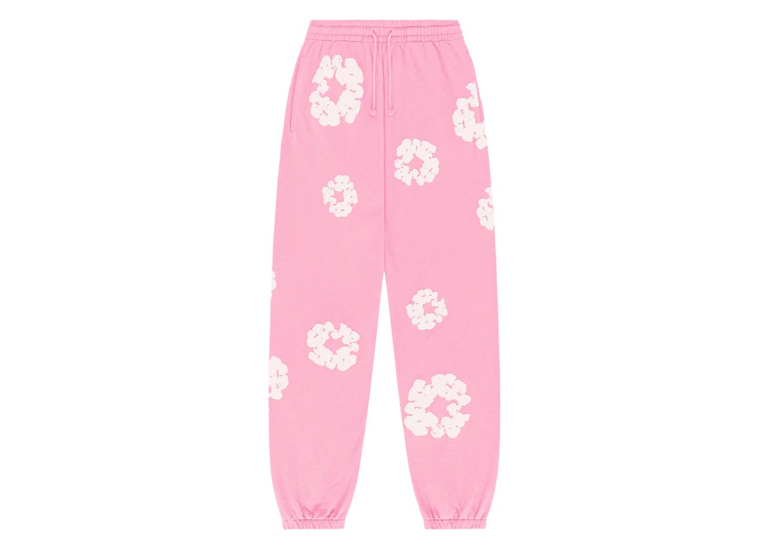 Pre-owned Denim Tears The Cotton Wreath Sweatpants Pink