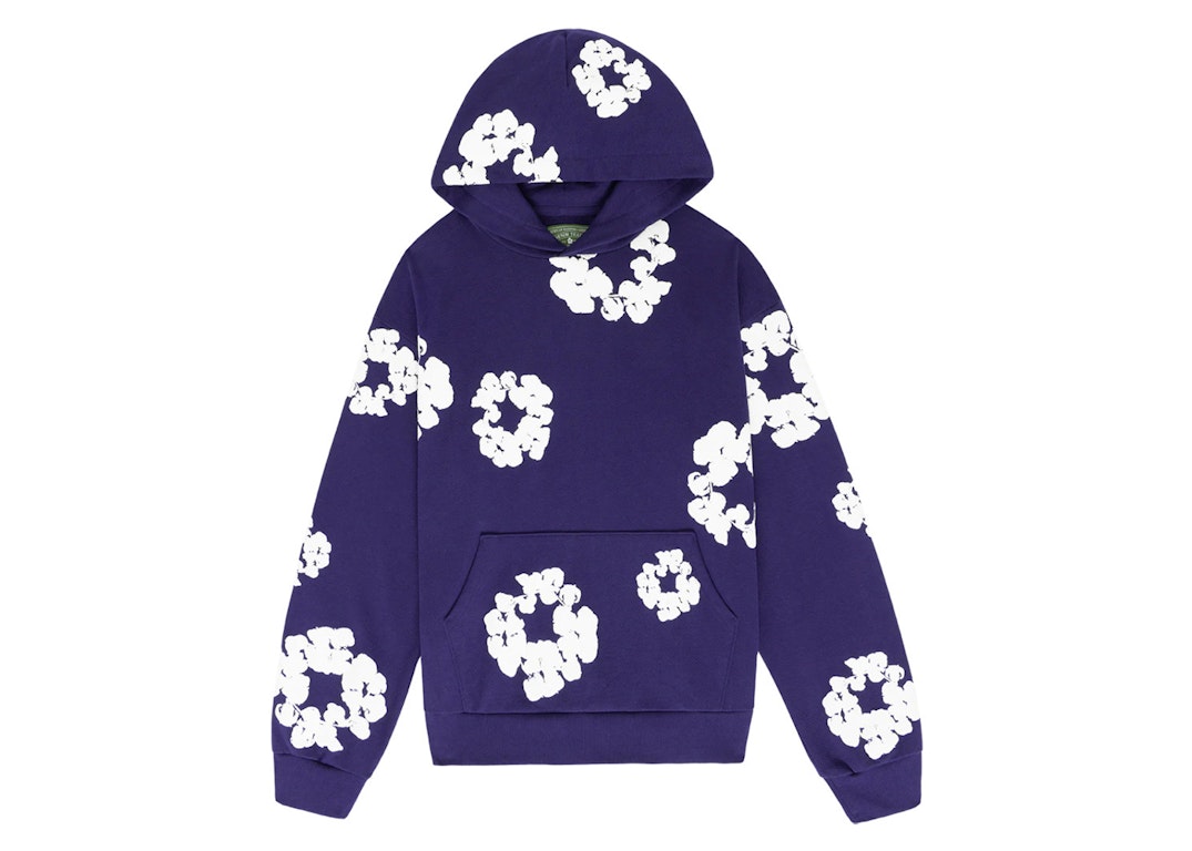 Pre-owned Denim Tears The Cotton Wreath Sweatshirt Purple