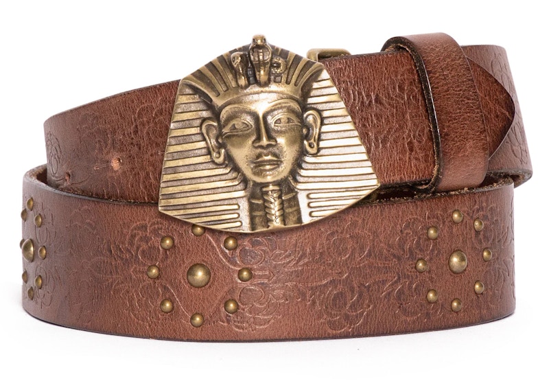 Denim Tears Tracy's King Tut Belt Brown Leather Men's - FW23 - US