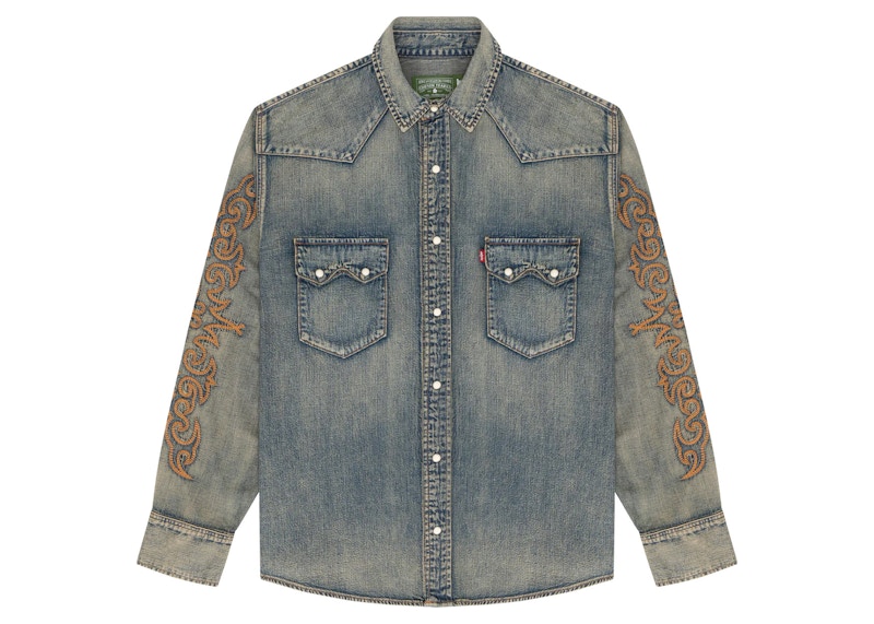 Denim Tears Western Cotton Stitch Denim Shirt Selvedge Denim Men's - FW23 -  US