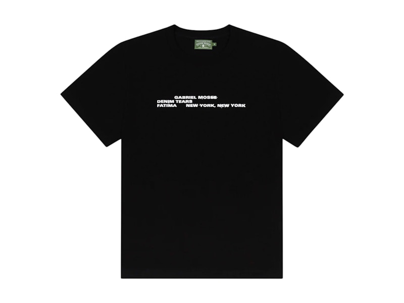 【Denim Tears】X ガブリエル モーゼス Tシャツ Denim Tears x Gabriel Moses Tee Black Men's - FW24 - US