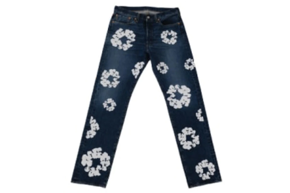 Denim Tears x Levi's Cotton Wreath Jean Dark Wash - SS21