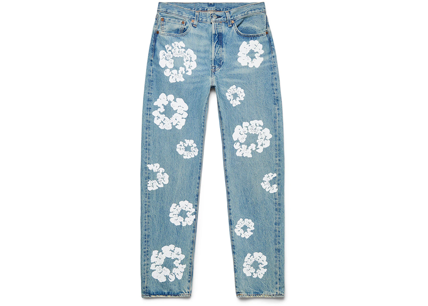 Pantalones en denim Tears x Levi's Cotton Wreath decolorados
