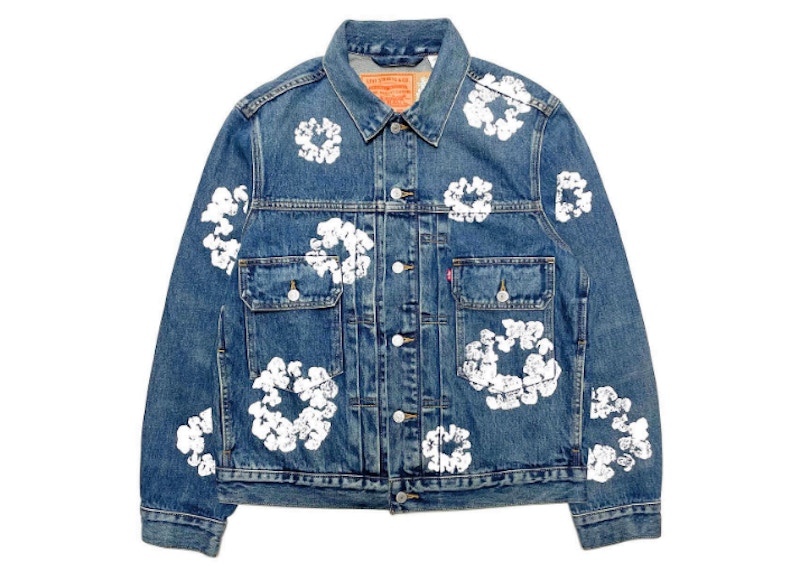 Stussy x Levi's Embossed Praglad Trucker Jacket Stussy Rugged-Blue