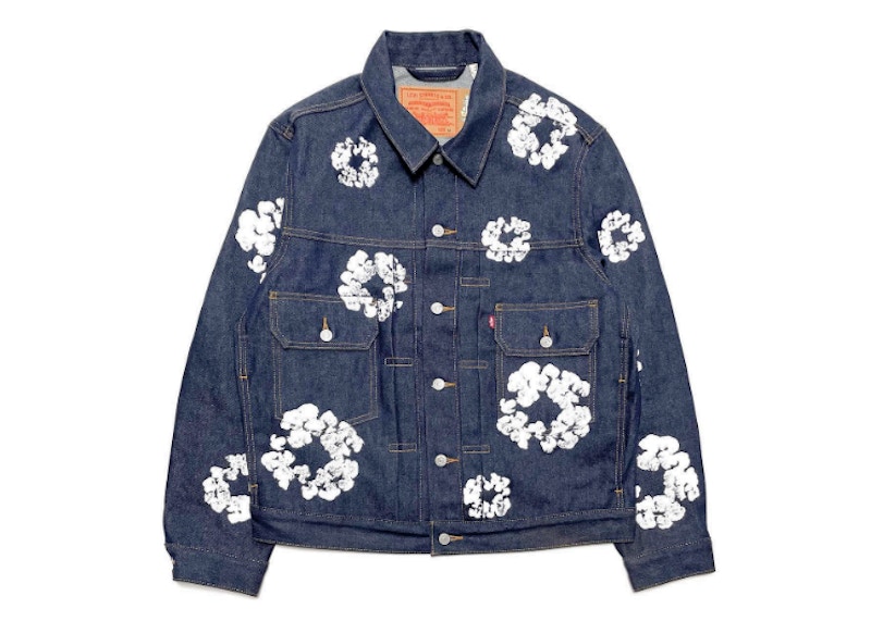 Stussy x Levi's Embossed Praglad Trucker Jacket Stussy Rugged-Blue