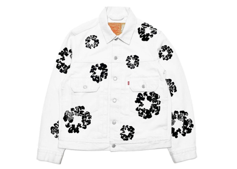 Supreme Levi's Snakeskin Trucker Jacket White Men's - FW17 - US