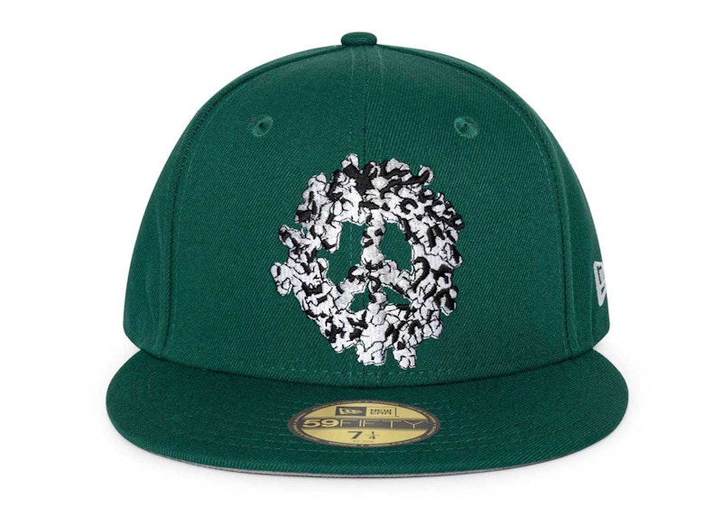 Denim Tears x New Era Peace 59Fifty Cappello aderente Verde Uomo FW23 IT