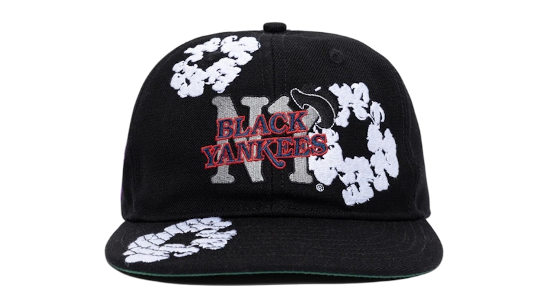Pre-owned Denim Tears X New York Yankees Cotton Wreath Cap In Black