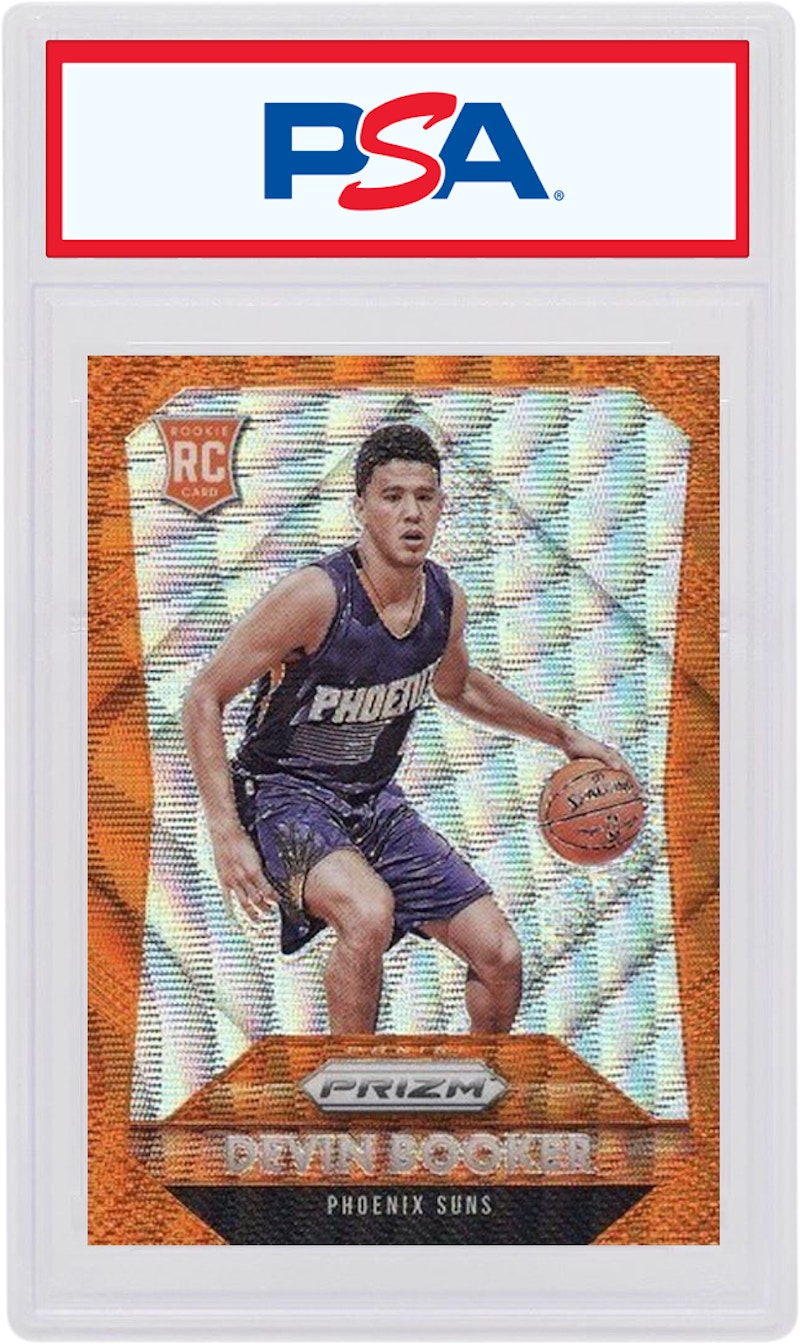 Devin Booker 2015 Panini Prizm Rookie Orange Wave #308 (PSA or BGS Graded)