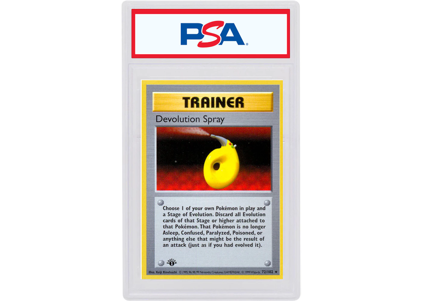 Devolution Spray 1999 Pokemon TCG Base Set 1st Edition #72/102 (PSA or ...