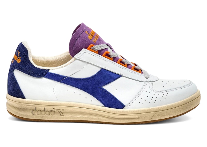 Diadora Tourney Made in Italy White Blue Orange Purple