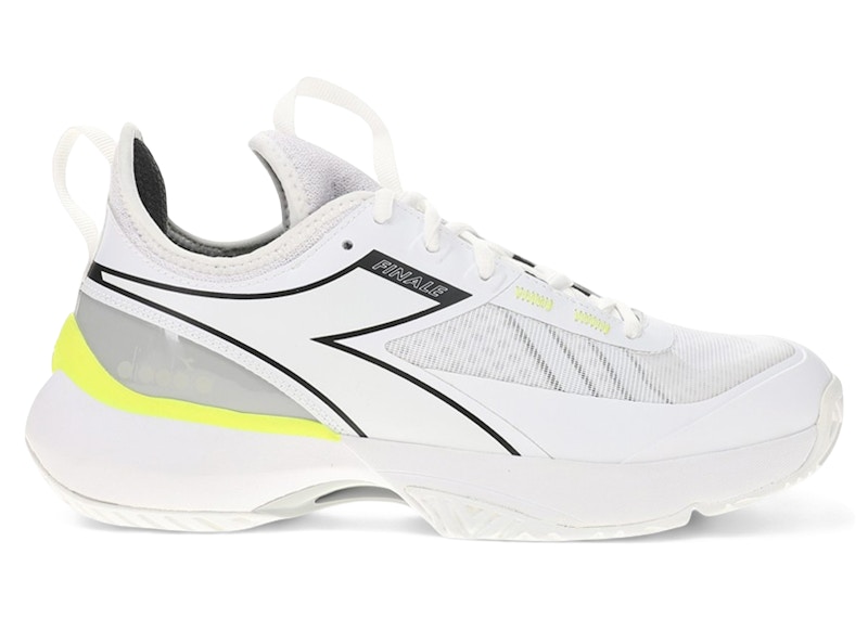 Pre-owned Diadora Finale Ag (women's) Sneakers In White/silver/evening Primrose