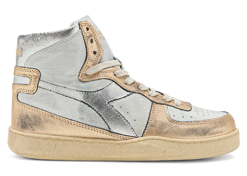 Diadora Womens Mi Basket H Animalier High Sneakers Shoes Casual 並行輸入品