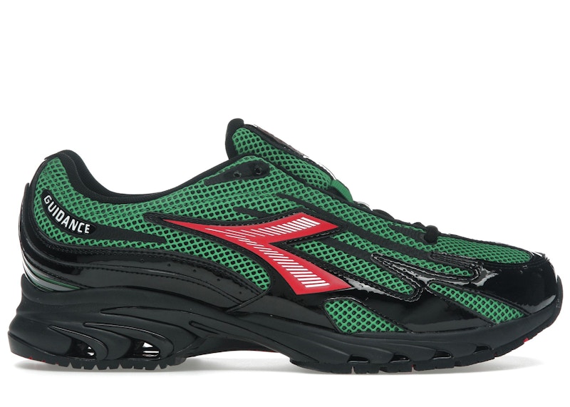 Pre-owned Diadora Men's  Mythos 280 Lack Of Guidance Sneakers In Meadow Green/black