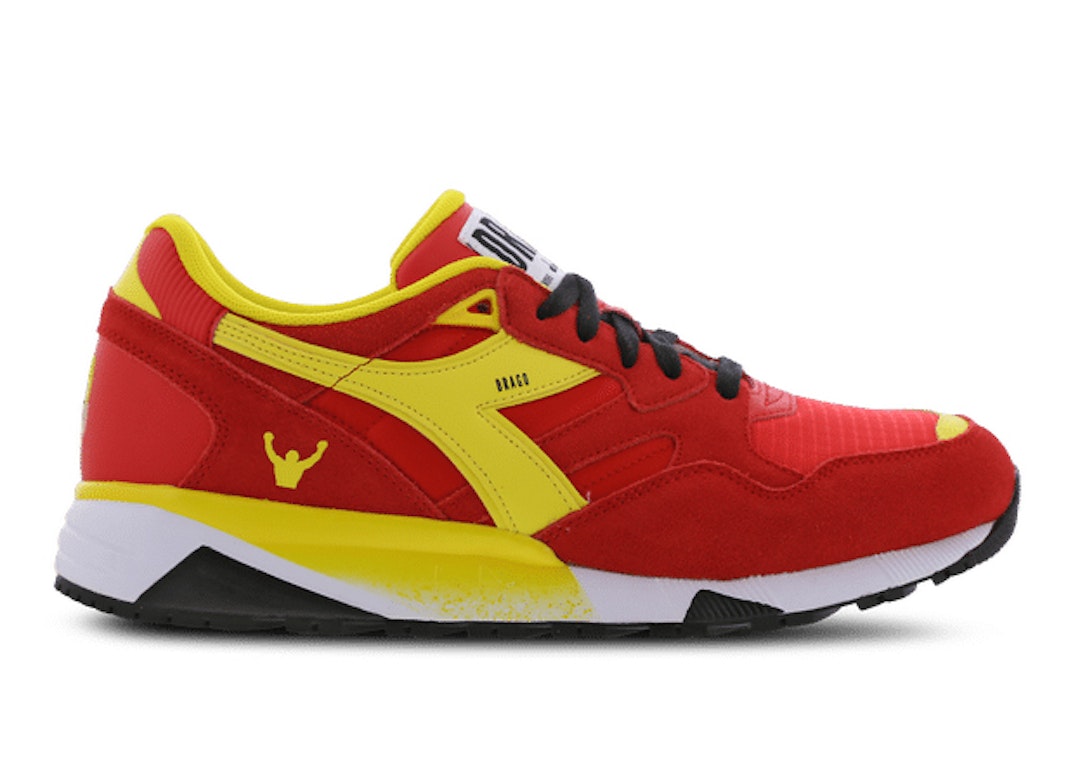 Pre-owned Diadora N9002 Rocky Ivan Drago In Red/yellow