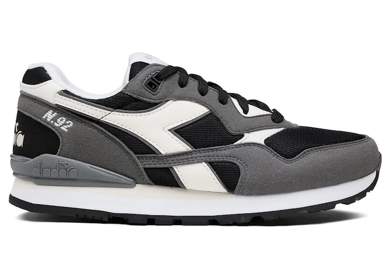 Pre-owned Diadora Men's  N.92 Sneakers In Black/pewter In Multi