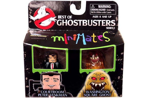 Diamond Select Toys Ghostbusters Le meilleur des minimates de la série 2 Salle d’audience Peter Venkman et Washington Square Ghost Exclusive Minifigurine exclusive (paquet de 2)