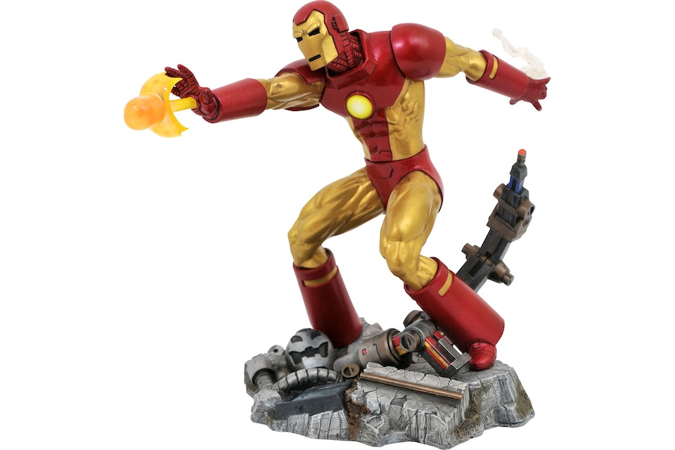 Diamond Select Toys Marvel Gallery Ironman 90's Comic Version PVC Figure  Statue US