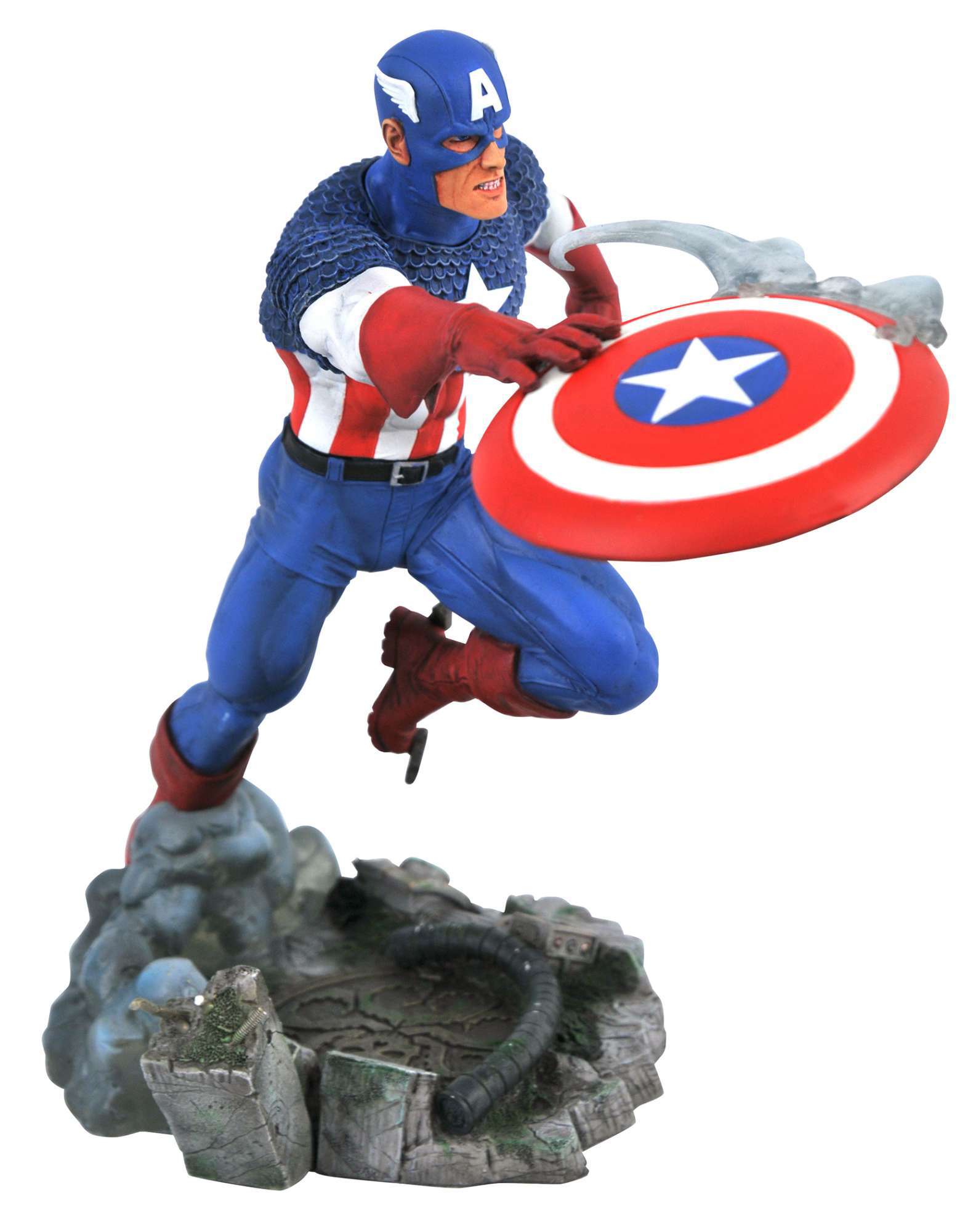 Diamond Select Toys Marvel Gallery Vs. Captain America Throwing ...
