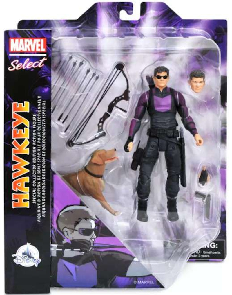 Diamond Select Toys Marvel Hawkeye (with Lucky the Pizza Dog