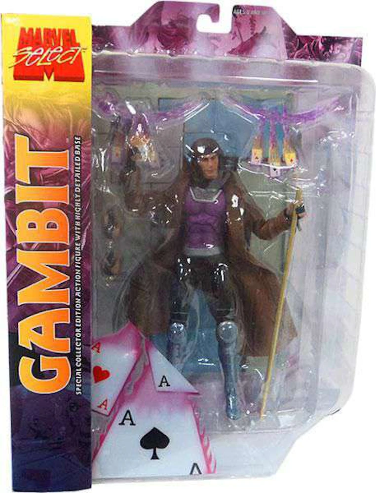 Diamond Select Toys Marvel Select Gambit Longer Hair Action Figure - MX