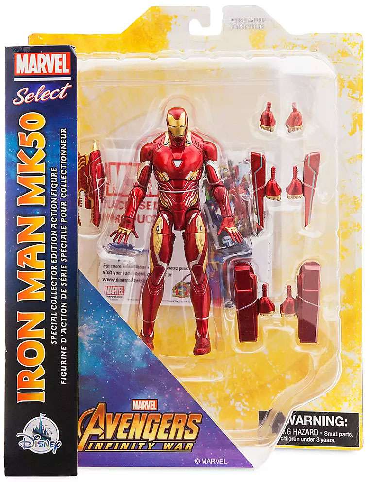 Diamond Select Toys Marvel Select Iron Man MK50 Disney Store