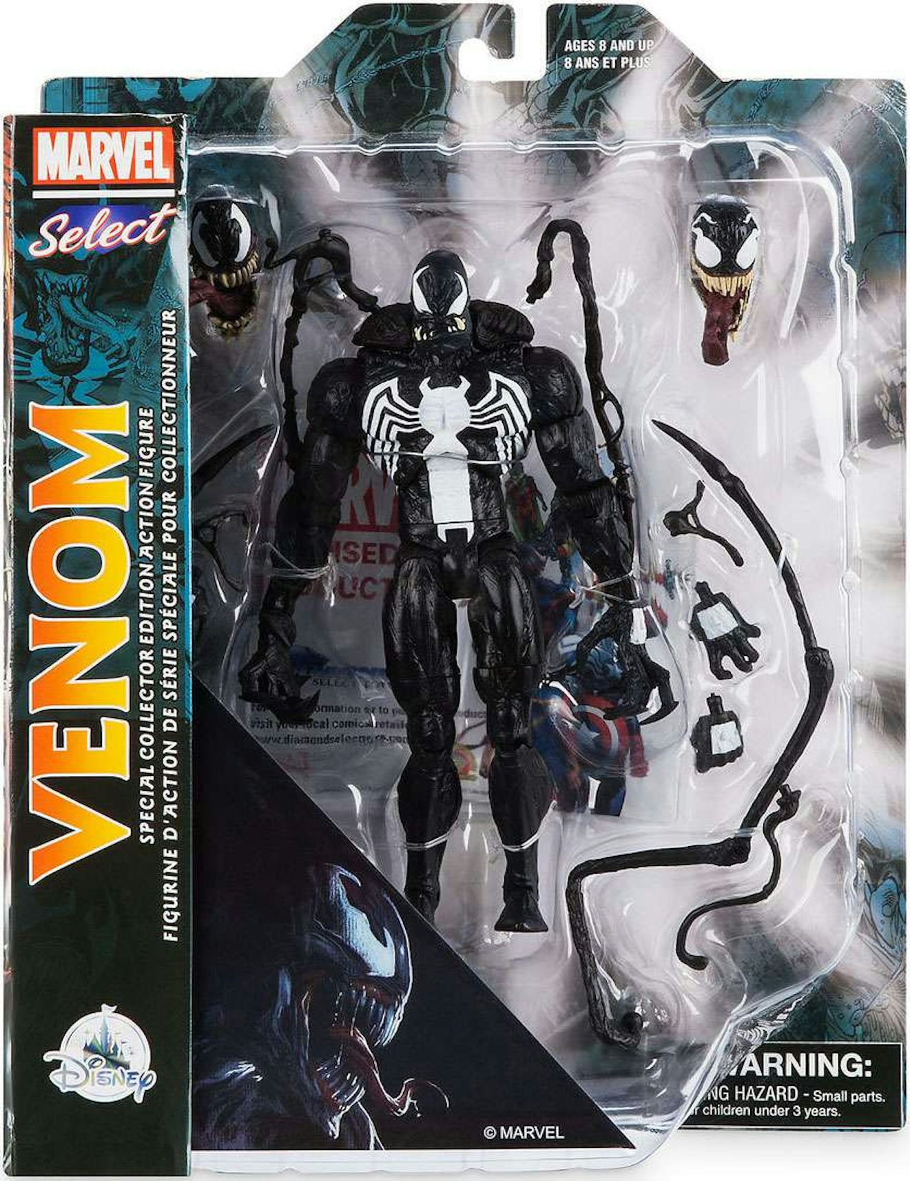  Diamond Select Toys Marvel Select Venom Action Figure : Toys &  Games