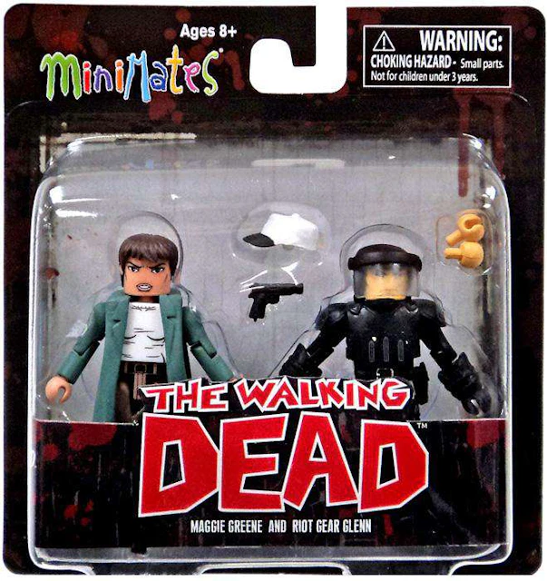 Diamond Select Toys The Walking Dead Series 5 Greene & Riot Gear Glenn Minifigure (2-Pack) -
