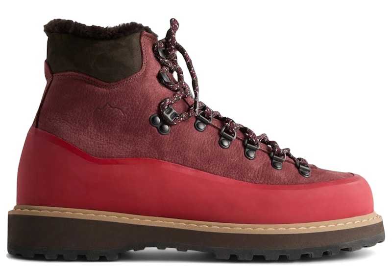 Botas de piel de oveja Diemme Roccia Vet Gomma Ronnie Fieg Bordeaux
