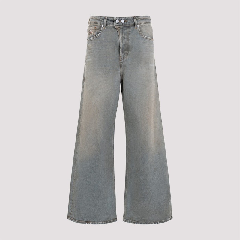 Pre-owned Diesel Women's 1996 Dsire Pant In Light Denim/grey In Multi