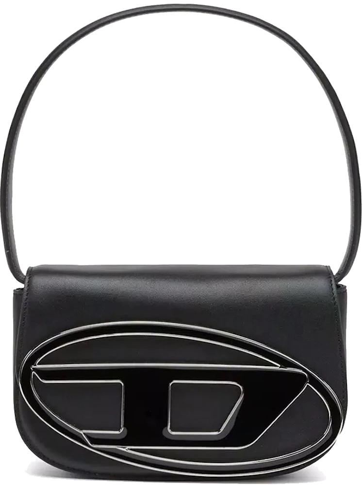 Diesel 1DR Shoulder Bag Nappa Leather Black