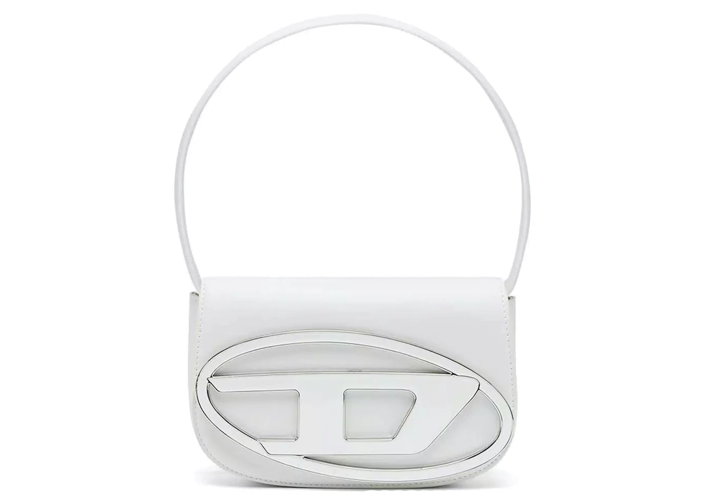 Diesel 1DR Shoulder Bag Nappa Leather White in Nappa Leather with ...
