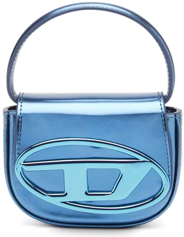VERSACE Mini mirrored-leather shoulder bag in 2023