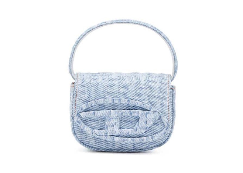 Diesel 1DR XS Shoulder Bag Denim Light Blue in Cotton with