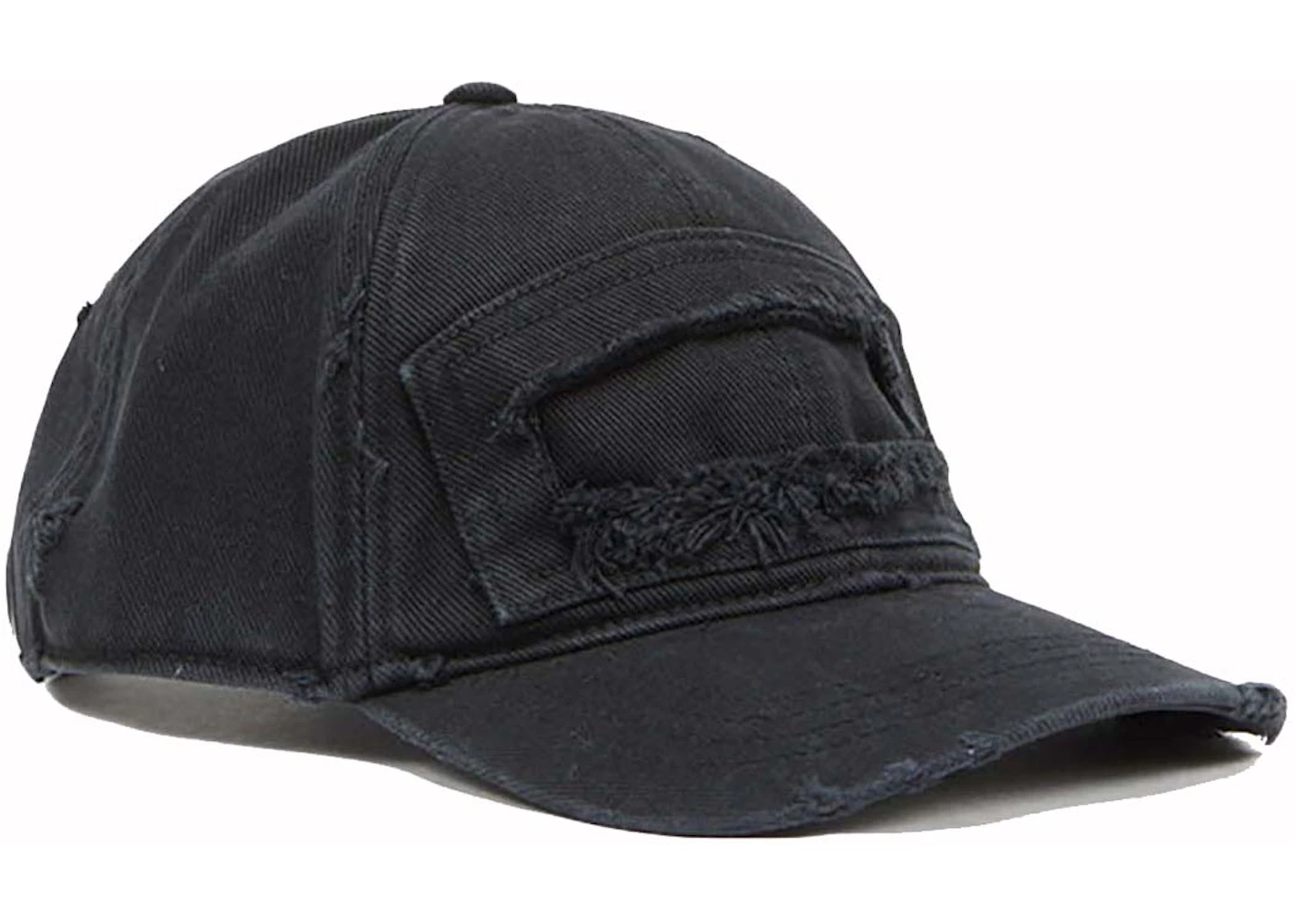 Diesel C-Thurs Baseball Cap with Cut-Out Patch Black - GB