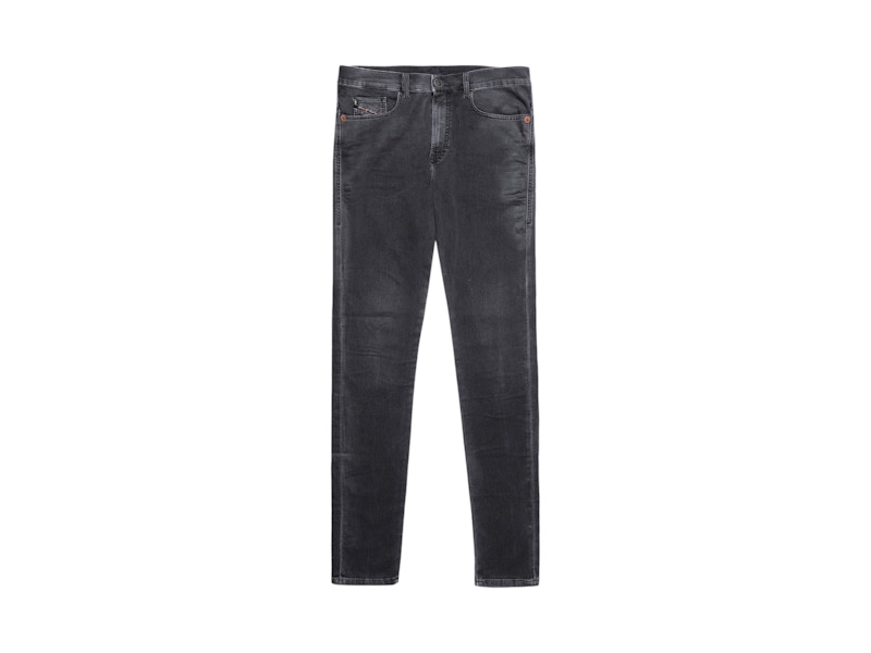 Pre-owned Diesel Men's  Damny Skinny Fit Jogger Jeans In Black