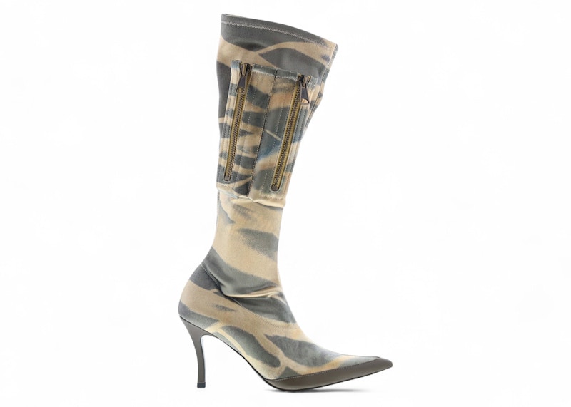 Pre-owned Diesel Dvenus Kbt Knee High Boot (women's) Sneakers