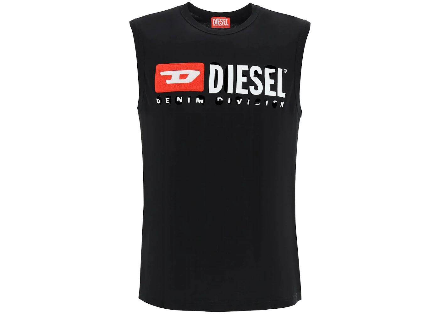 Diesel Destroyed Logo Tank Top Black Men's - SS23 - US