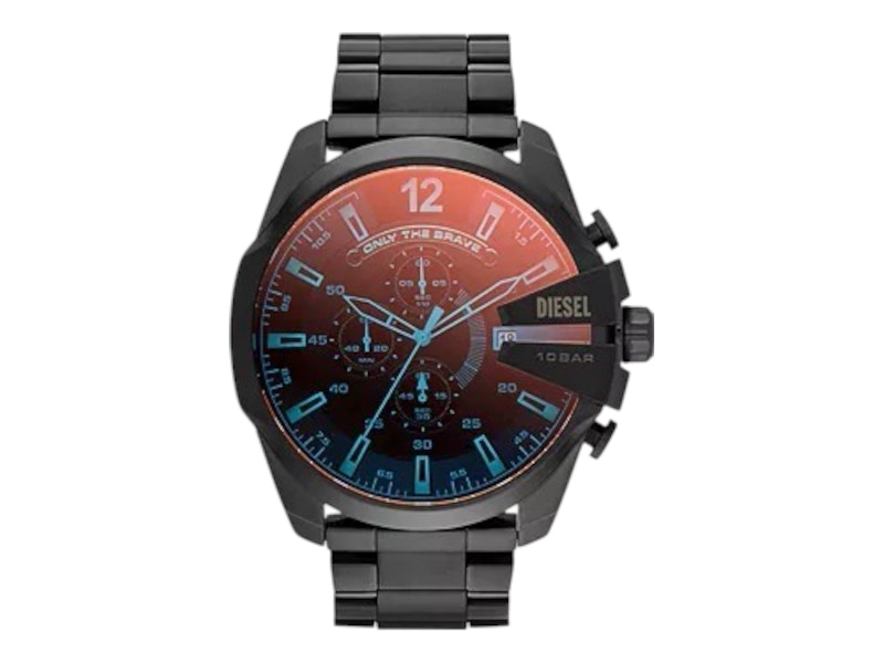 Diesel Men's Mega Chief DZ4318 Black Stainless-Steel Plated