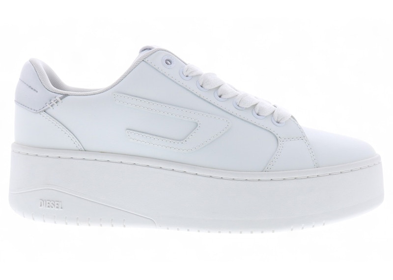 Pre-owned Diesel Sathene Bold W (women's) Sneakers In White/silver In Multi